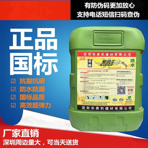 瑞智黑豹JS防水涂料 廚房、衛(wèi)生間、水池及泳池防潮防漏的環(huán)保解決方案